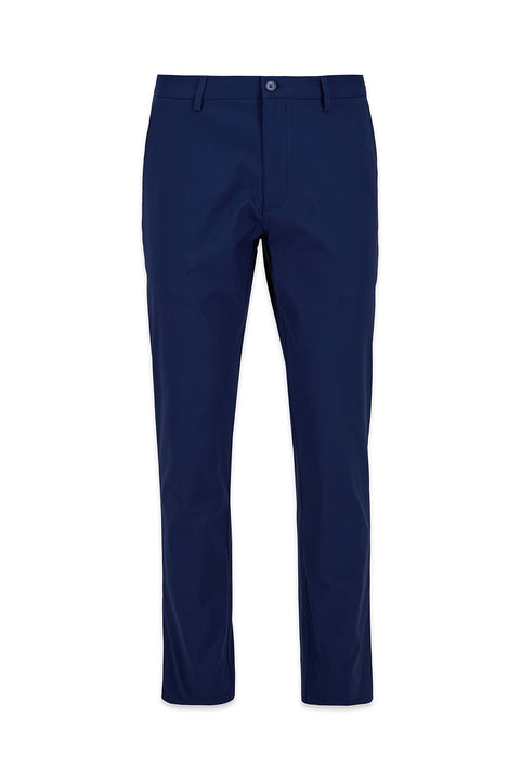Orta Lacivert Slim Fit Dar Kesim Likralı Esnek Kanvas / Chino Pantolon