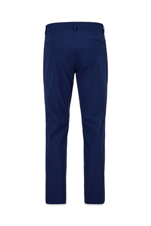 Orta Lacivert Slim Fit Dar Kesim Likralı Esnek Kanvas / Chino Pantolon