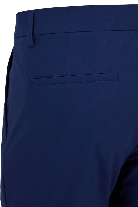 Orta Lacivert Slim Fit Dar Kesim Likralı Esnek Kanvas / Chino Pantolon