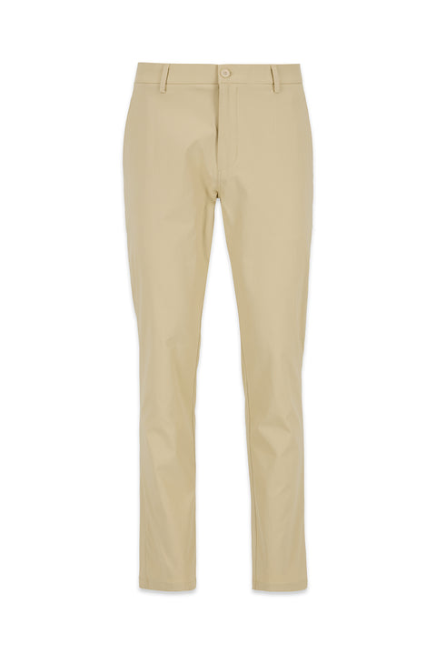 Orta Bej Slim Fit Dar Kesim Likralı Esnek Kanvas / Chino Pantolon