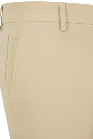  Orta Bej Slim Fit Dar Kesim Likralı Esnek Kanvas / Chino Pantolon