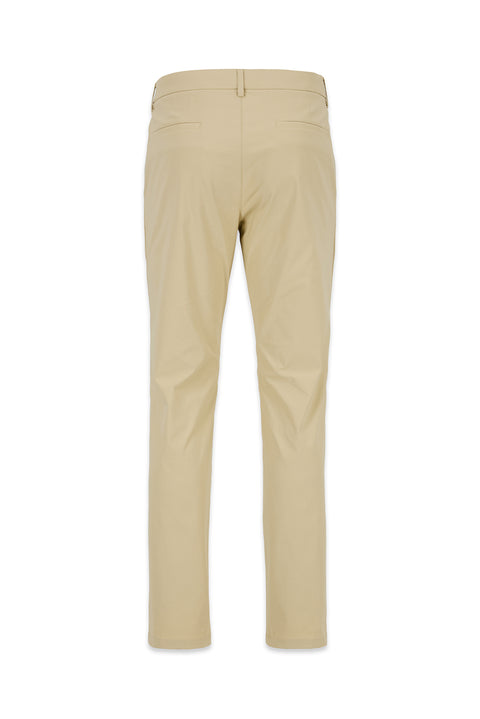 Orta Bej Slim Fit Dar Kesim Likralı Esnek Kanvas / Chino Pantolon