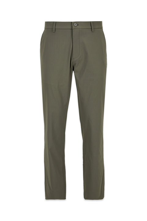 Orta Haki Regular Fit Standart Kesim Likralı Esnek Kanvas / Chino Pantolon