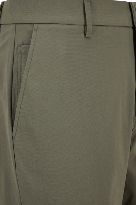 Orta Haki Regular Fit Standart Kesim Likralı Esnek Kanvas / Chino Pantolon