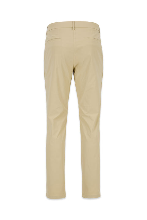 Mid Beige Regular Fit Standard Cut Canvas / Chino Trousers