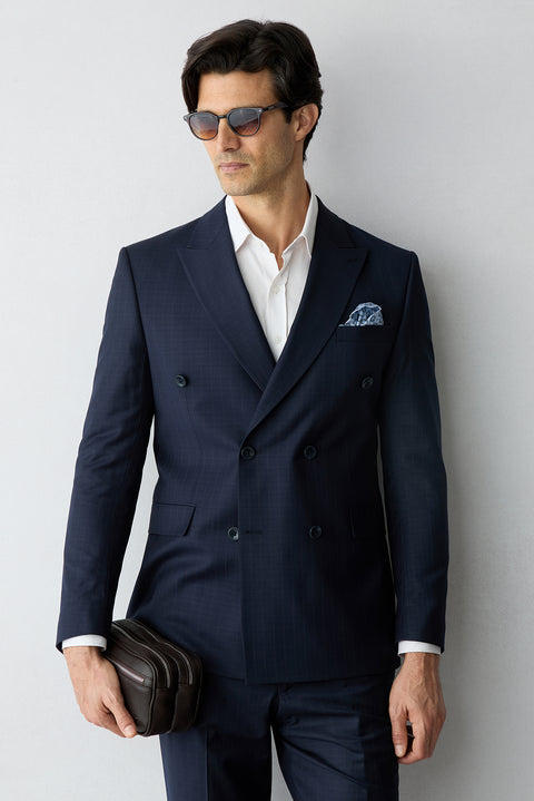 Taş Uzun Kol Slim Fit Desenli %100 Pamuk Gömlek