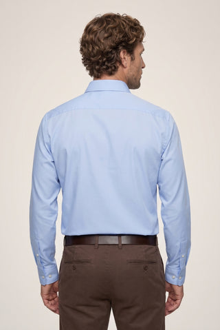  Uçuk Mavi Uzun Kol Regular Fit Non Iron Ütü Gerektirmeyen Klasik Pamuklu Gömlek