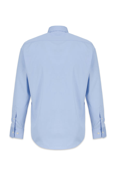 Uçuk Mavi Uzun Kol Regular Fit Non Iron Ütü Gerektirmeyen Klasik Pamuklu Gömlek