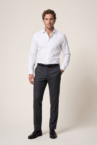  Beyaz Uzun Kol Regular Fit Non Iron Ütü Gerektirmeyen Klasik Pamuklu Gömlek