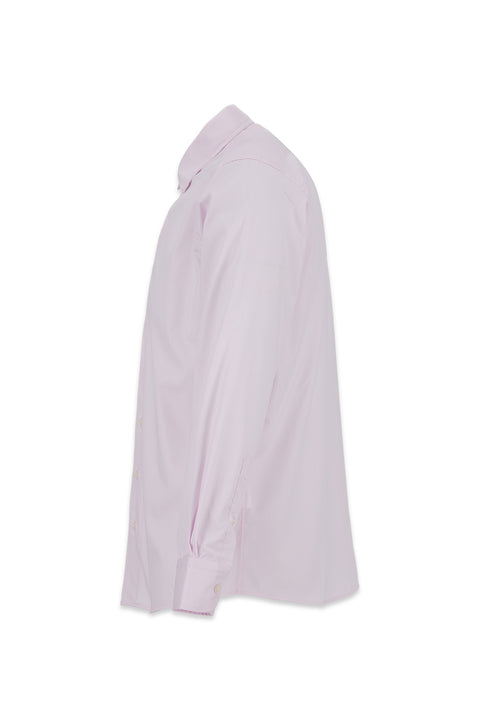Dusty Pink Long Sleeve Regular Fit Cotton Plain Shirt