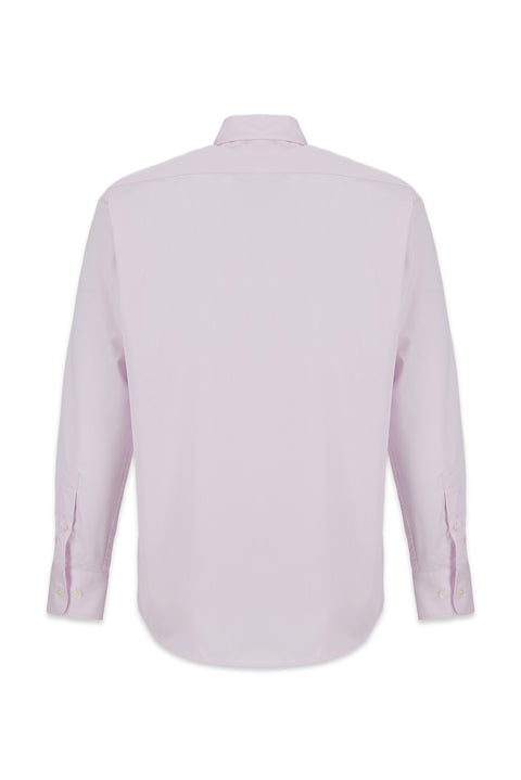 Toz Pembe Uzun Kol Regular Fit Non Iron Ütü Gerektirmeyen Klasik Pamuklu Gömlek