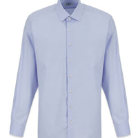 Açık Mavi Uzun Kol Regular Fit %100 Pamuk Oxford 4 Mevsim Gömlek