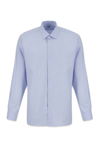  Açık Mavi Uzun Kol Regular Fit %100 Pamuk Oxford 4 Mevsim Gömlek