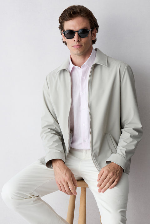Dusty Pink Short Sleeve Regular Fit Cotton Plain Shirt