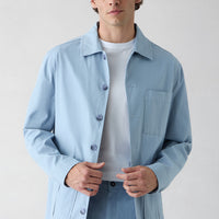 Aviator Blue Regular Fit Shirt Collar Jacket