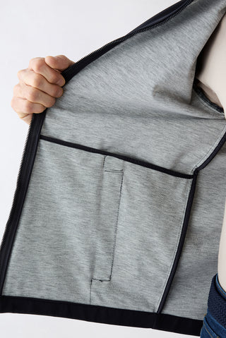  Koyu Lacivert Bebe Yaka Fermuarlı Cepli Mevsimlik Mont