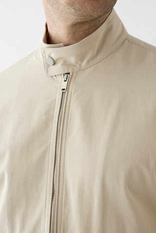  Taş Dik Yaka Çıtçıt Cepli Fermuarlı Pamuklu Mevsimlik Mont