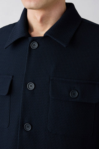  Koyu Lacivert Regular Fit Klasik Yaka Mont