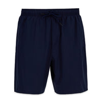 Dark Navy Regular Fit Drawstring Plain Swim Shorts