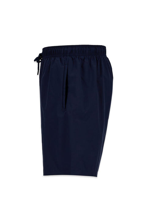 Dark Navy Regular Fit Drawstring Plain Swim Shorts