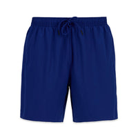 Saks Blue Regular Fit Drawstring Waist Plain Pocket Swim Shorts