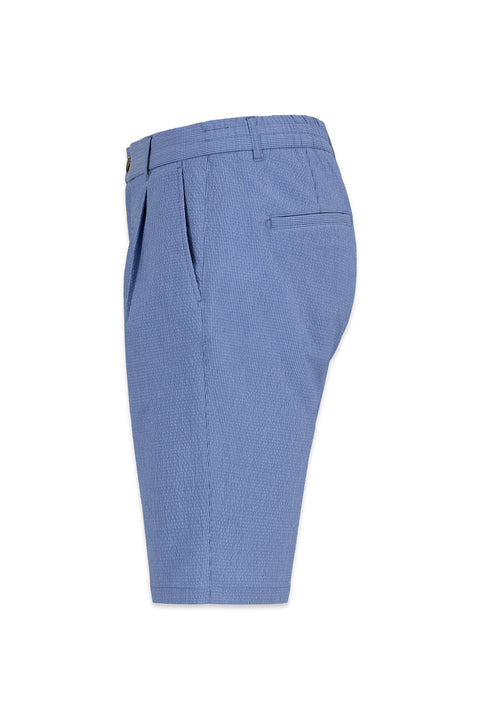 Light Blue Regular Fit Standard Cut Bermuda Shorts