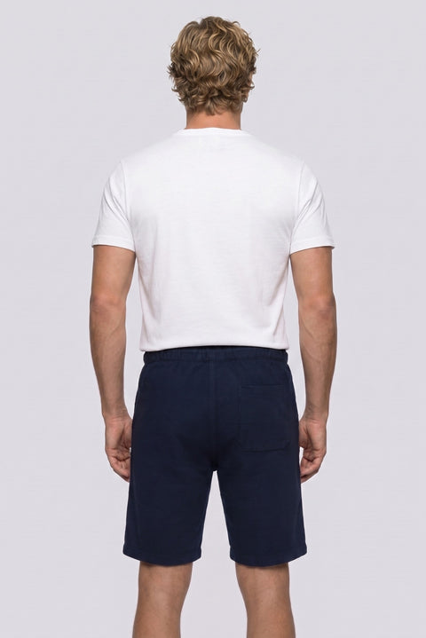 Dark Navy Regular Fit Standard Cut Bermuda Shorts