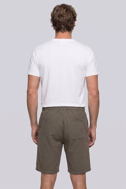 Medium Khaki Regular Fit Standard Cut Bermuda Shorts