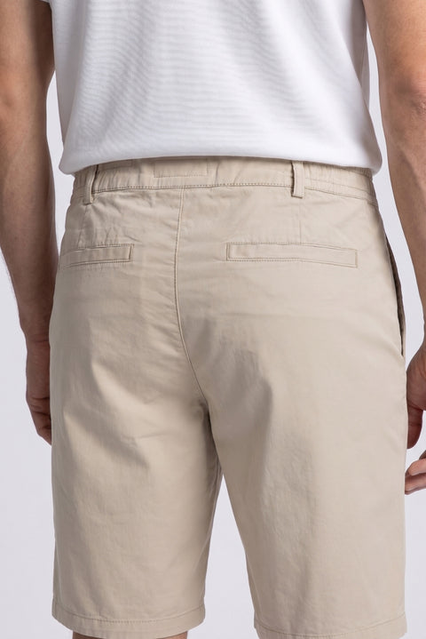 Stone Regular Fit Standard Cut Striped Elastic Waist Bermuda Shorts