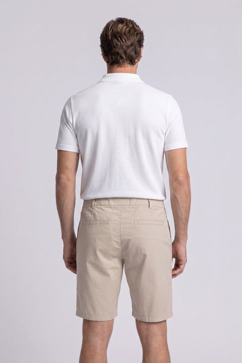 Stone Regular Fit Standard Cut Striped Elastic Waist Bermuda Shorts