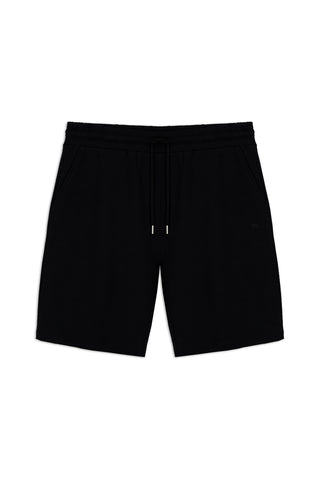  Siyah Beli Lastikli İpli Cepli Penye Kumaş Pamuklu Spor Sweat Şort