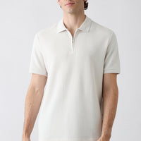Stone Collar Polo Regular Fit Cotton Patterned T-shirt