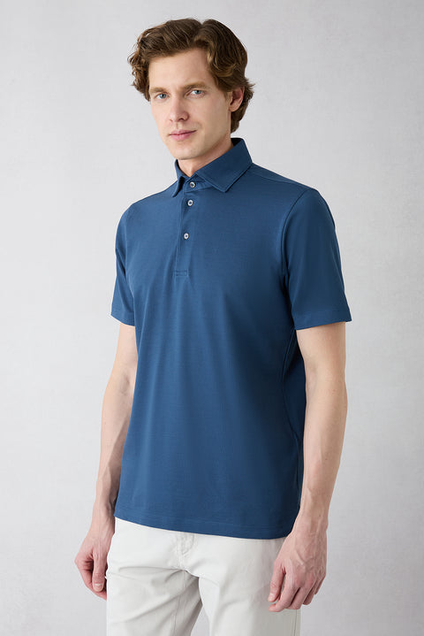 İndigo Regular Fit Pamuk Düğmeli Polo Yaka Tişört