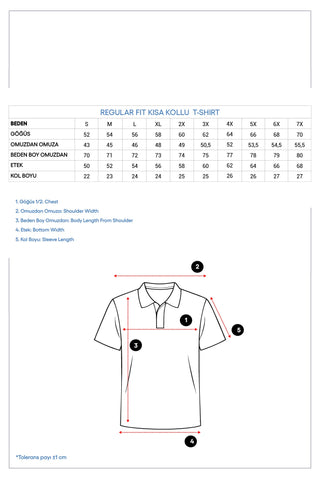  İndigo Regular Fit Desenli Nakışlı Cepli Düğmeli Polo Yaka Tişört