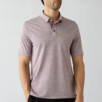 Light Burgundy Polo Collar Regular Fit T-shirt
