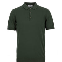 Orta Haki Regular Fit Düğmeli Polo Yaka Örme Tişört