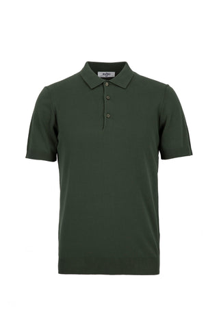  Orta Haki Regular Fit Düğmeli Polo Yaka Örme Tişört