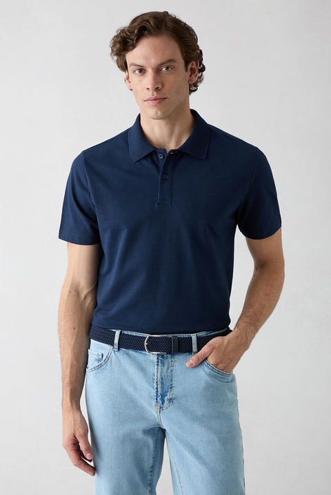 840 Regular Fit Cotton Plain Polo Shirt (Pack of 2)
