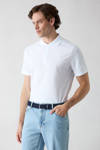  940 Düğmeli Polo Yaka Regular Fit Pamuklu Düz 2'li Paket Tişört Seti