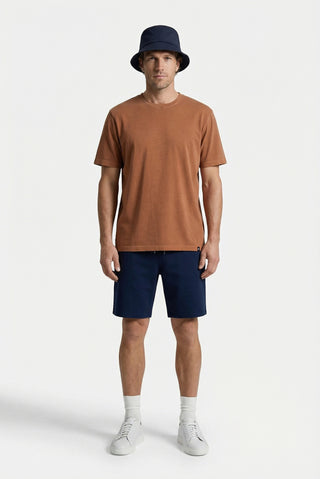  Orta Turuncu Bisiklet Yaka Regular Fit Nefes Alabilen Pamuk Tişört