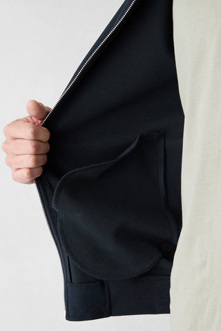  Koyu Lacivert Fermuarlı Esnek Bomber Sweat Hırka