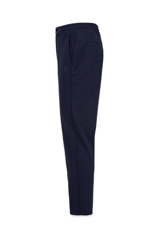  Orta Lacivert Regular Fit Likralı Düz Beli Bağcıklı Lastikli Sweatpant