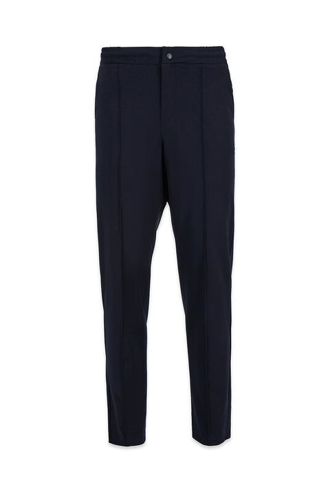 Koyu Lacivert Techno-Line Cepli Likralı Esnek Beli Lastikli İpli Sweatpant / Eşofman Altı