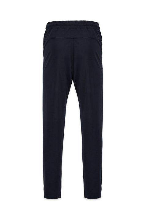 Koyu Lacivert Techno-Line Cepli Likralı Esnek Beli Lastikli İpli Sweatpant / Eşofman Altı