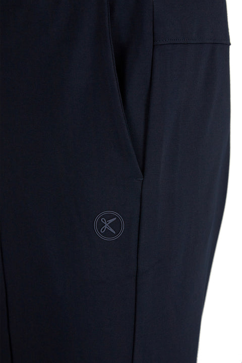 Koyu Lacivert Techno-Line Cepli Likralı Esnek Beli Lastikli İpli Sweatpant / Eşofman Altı