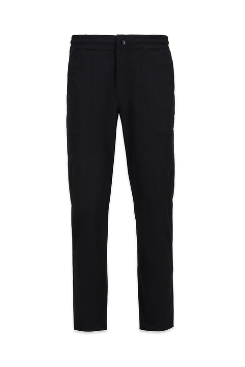 Siyah Techno-Line Cepli Beli Lastikli Cepli Likralı Esnek Sweatpant / Eşofman Altı
