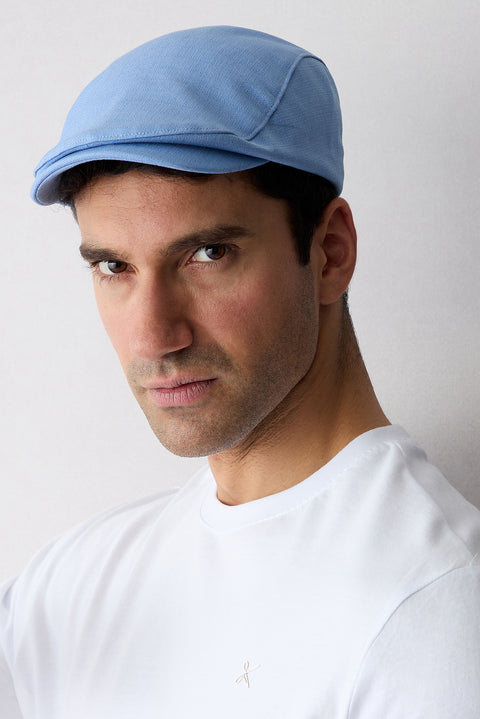 Blue Lycra Flexible Cap