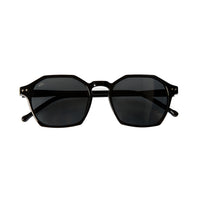 Black Hexagonal Frame Polarized Men's Sunglasses (Frame 51* Nose Bridge 20* Temple Length 140)