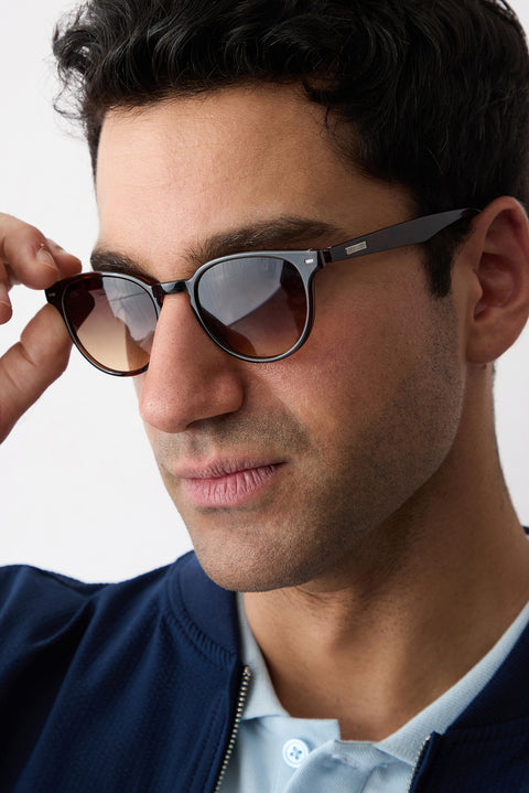 Dark Brown Coffee Frame TR90 Men's Sunglasses (Body 47* Nose Bridge 20* Temple Length 140)