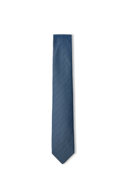 Blue Patterned Tie